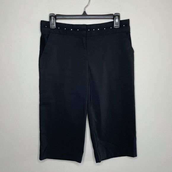 IZOD Shorts Womens 2 PerformX Cool-FX Activewear Black Stretch Golf 15" Inseam - Picture 2 of 7